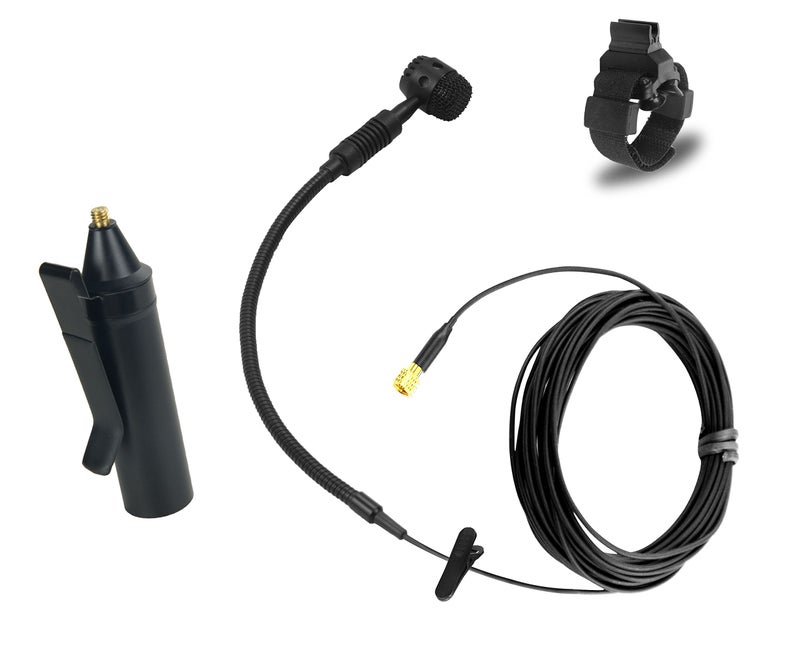 HEIMU Clip On Instrument Condenser Microphone + Universal Clip (for Clarinet) - Image 1
